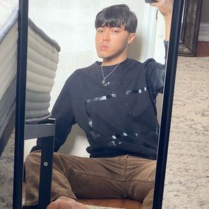 [NEW WITH TAGS] Black on black WE CAME FROM THE FUTURE* H&M black sweatshirt.